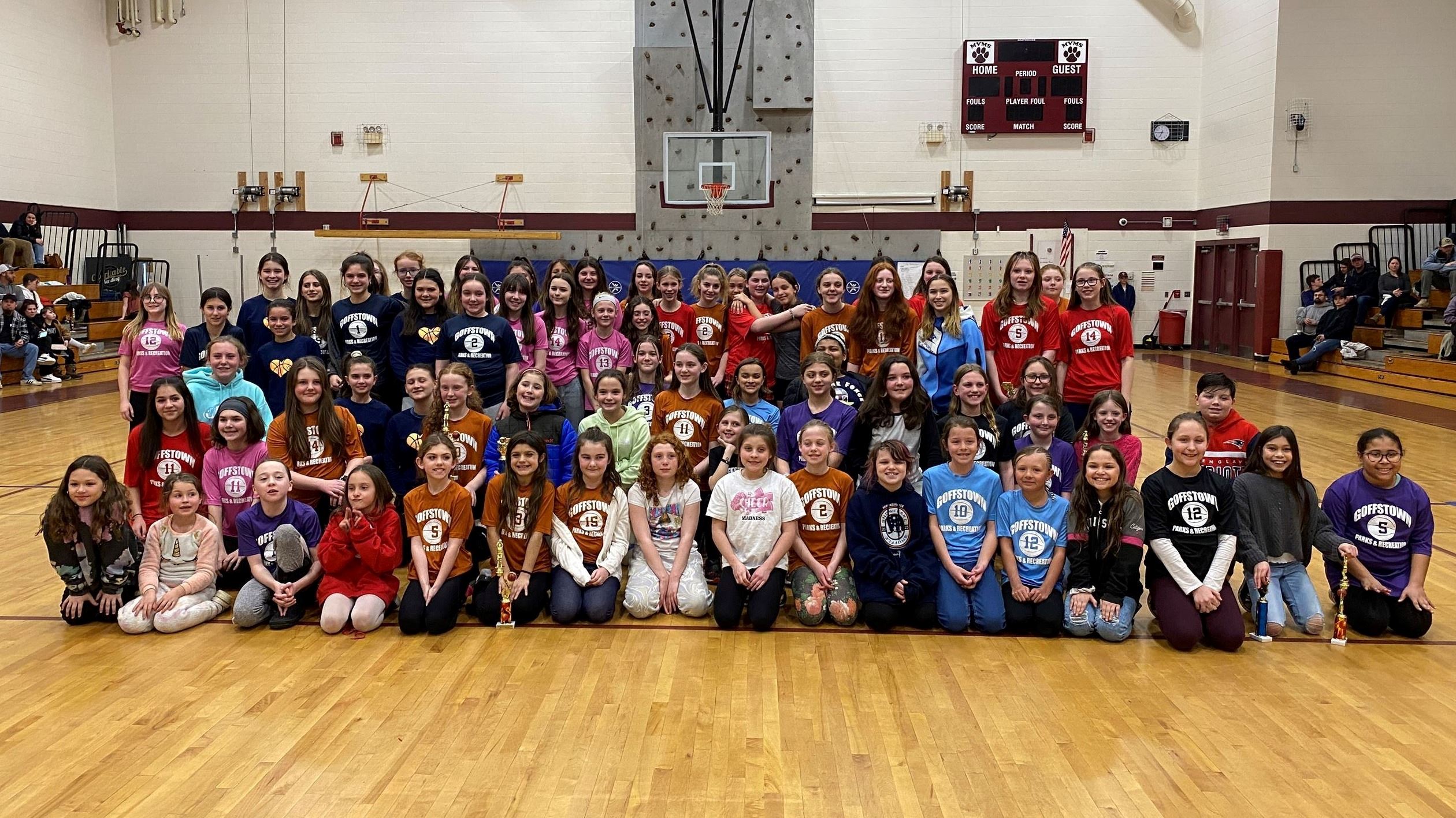 Girls Basketball Players Group Photo