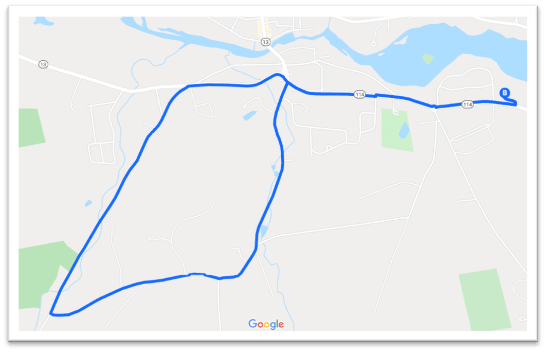Google Map Route
